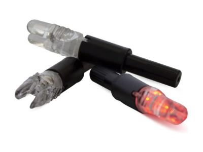 NAP Thunderglo Illuminated Universal Nocks 3 Pack, Red