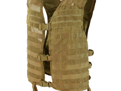 Condor MOLLE Mesh Hydration Tactical Vest, Coyote