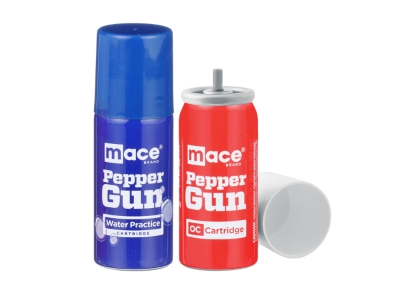 Mace Brand Pepper Gun Water and OC Refill Cartridges, 2.5 gram (0.08 oz)