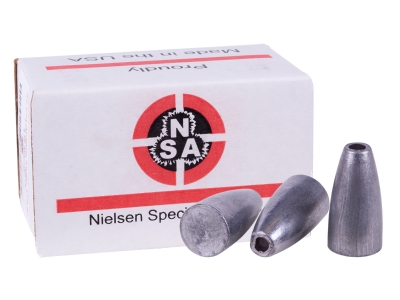 NSA | .358 Cal | 142.0 grain | 100ct, Flat Base