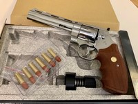 Customer image for Colt Python CO2 Revolver, Chrome | Pyramyd AIR 4