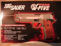 Customer image for SIG Sauer P226 X-Five .177 CO2 Pistol, Silver/Wood Grips | Pyramyd AIR 1
