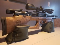 Customer image for Puncher Breaker Silent Walnut Sidelever PCP Air Rifle Kit | Pyramyd AIR 1