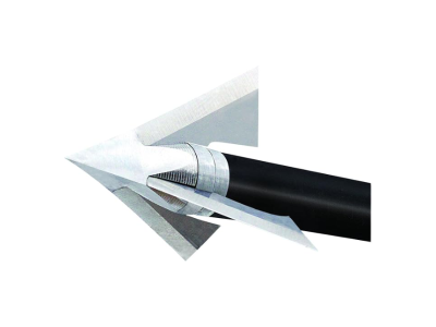 Quality Archery Exodus 3 Full Blade Stainless Steel Fixed Broadhead 100 Grain, Black, 3 count