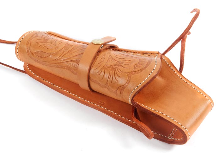 Hand-Tooled Leather Holster,, Image 6