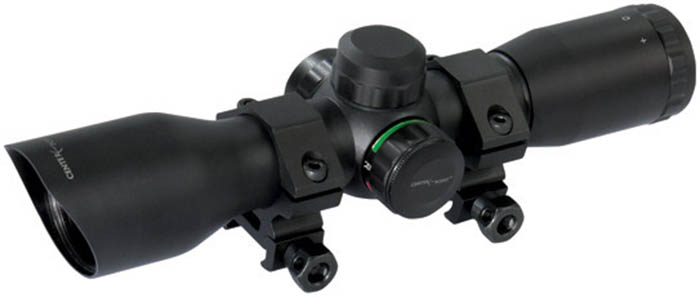 CenterPoint 4x32 Compact Crossbow Scope, 5-Line Ill. Reticle, 1/4 MOA