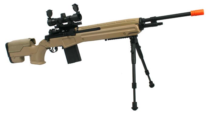 Kart 669 Model14 Sniper AEG with Dot Sight,Tan | Pyramyd Air