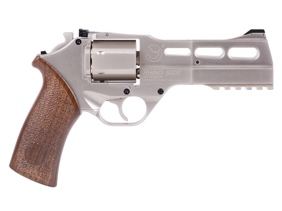 Chiappa Rhino 50DS CO2 .177 BB Revolver, Nickel | Pyramyd Air