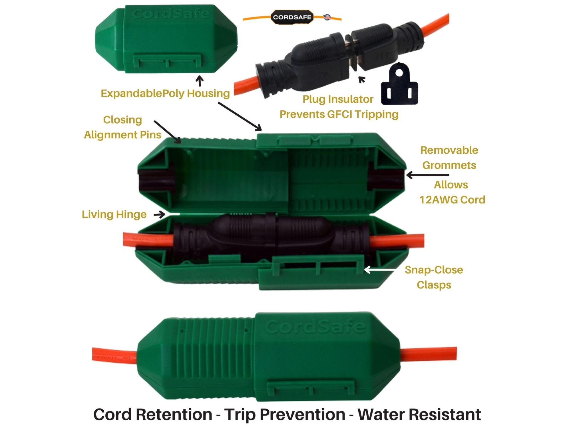 CordSafe ExtensionCordElectricalSafety PlugConnectionProtector, Image 3