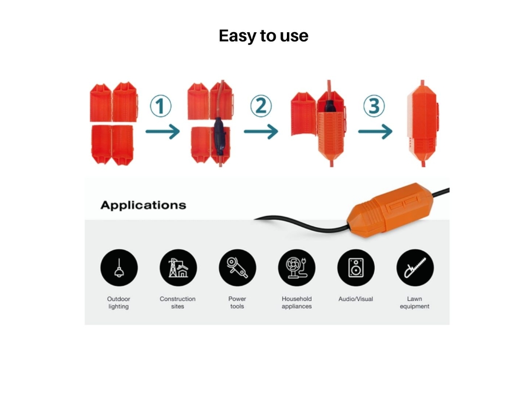 CordSafe ExtensionCordElectricalSafety PlugConnectionProtector, Image 7